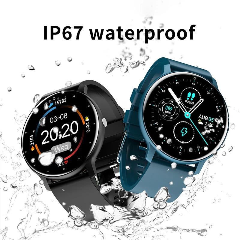 Novo Relógio Inteligente Feminino Masculino Esporte Fitness Smartwatch Relógios À Prova D'Água Bluetooth Monitor de Sono e Frequência Cardíaca para Android iOS